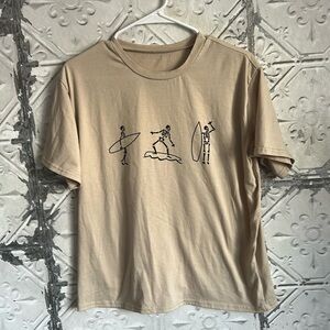 Skeleton surfer tee